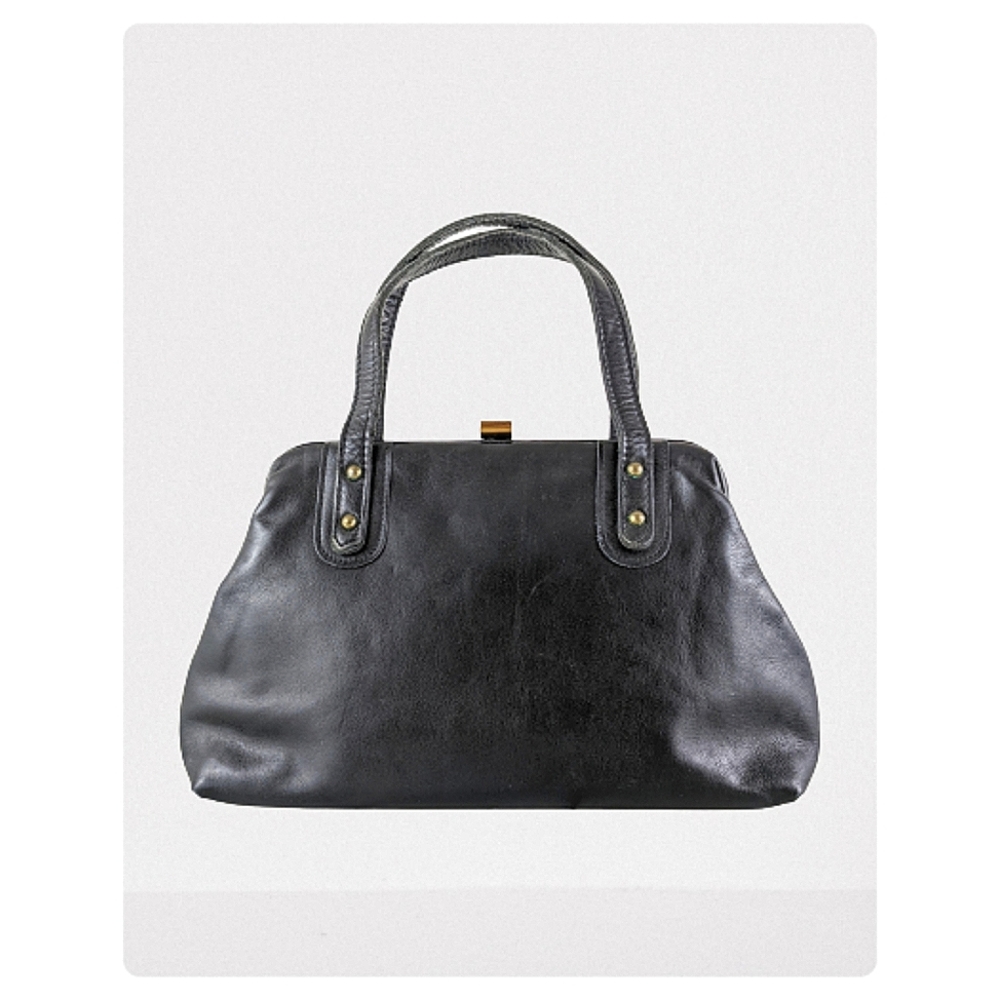 vintage 60's leather satchel